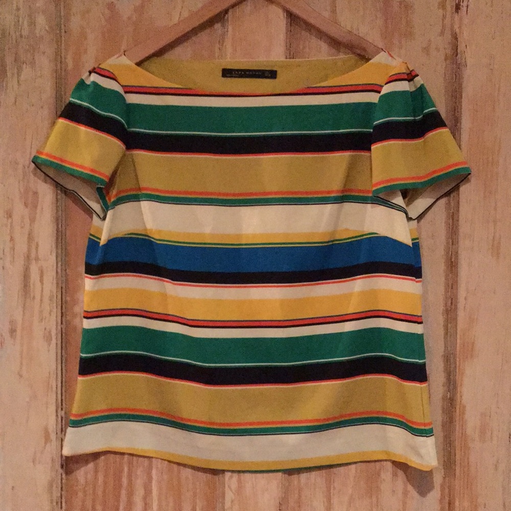 ZARA WOMAN Stretch Silk Top